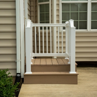 new patio decking and stairs