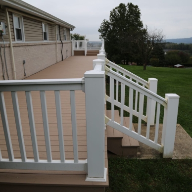 Kenley - deck - side with stairs