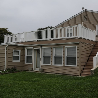 Kenley - second-story deck from ground level