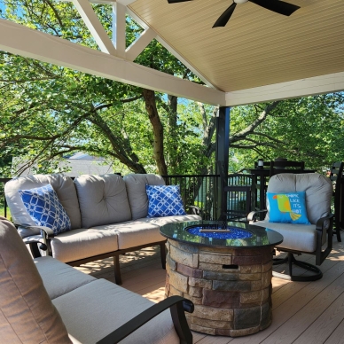 Wilson - patio furniture on new deck