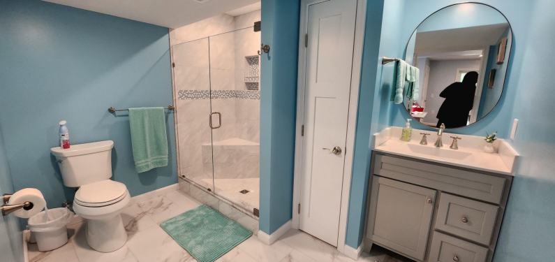 Thomas after - finished basement bathroom